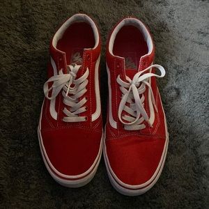 Mens Red Vans